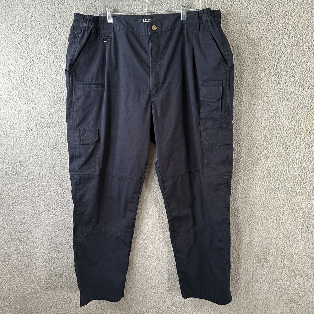 5.11 Tactical Pants‎ Mens Taclite Pro Cargo Pants 44x32 Navy Blue Utility Work - Picture 5 of 11